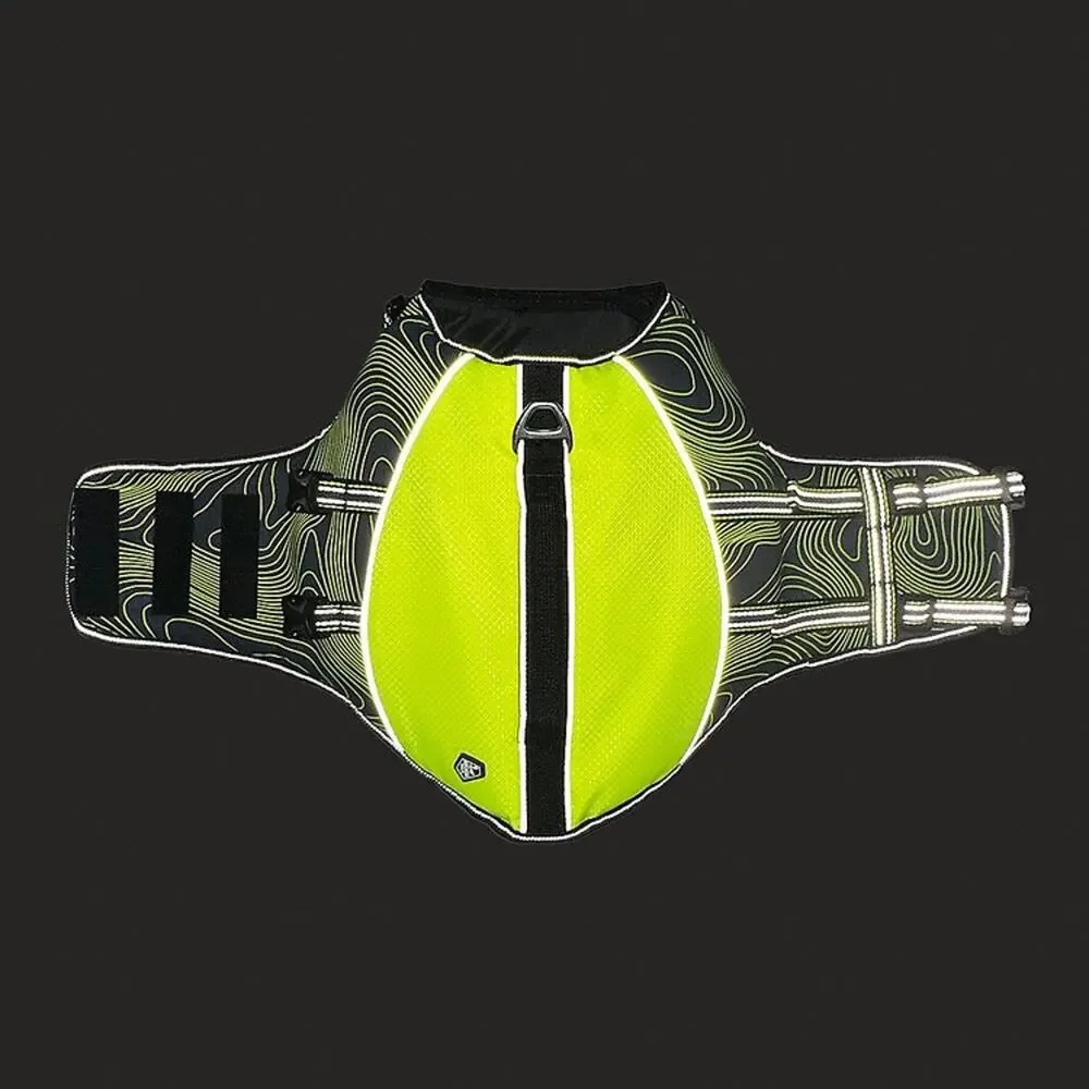 Arcadia Trail Flotation Aid Dog‎ Harness Size XS Swim Vest High Vis Yellow NWT